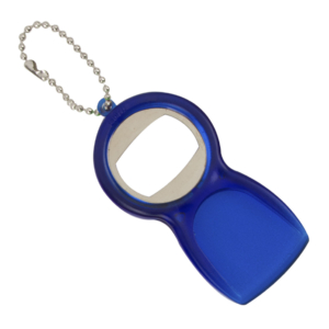 Porte-Clés Publicitaire Décapsuleur Raclette glace Bleu