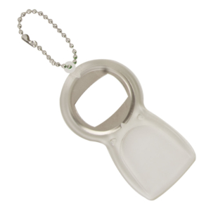 Porte-Clés Publicitaire Décapsuleur Raclette glace Blanc