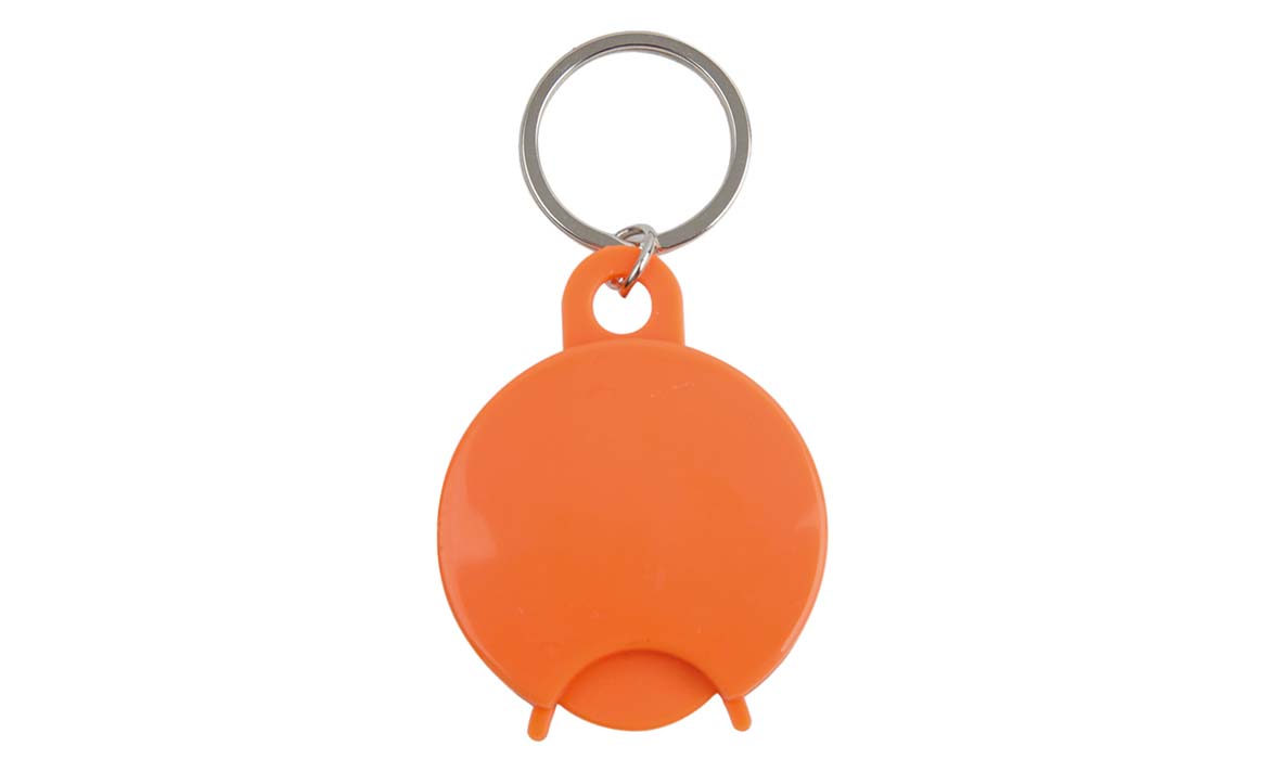 Porte-Clés Publicitaire CADDIE DESIGN ROND Orange