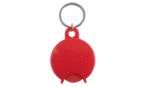 PORTE-CLÉS CADDIE DESIGN ROND Rouge