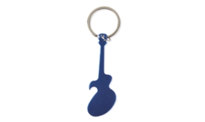Porte-clés Aluminium Publicitaire Guitare Bleu