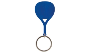 Porte-Clés Publicitaire Aluminium Pagaie Paddle raquette bleu