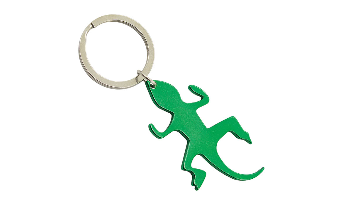 Porte-Clés Publicitaire Aluminium Lézard Vert