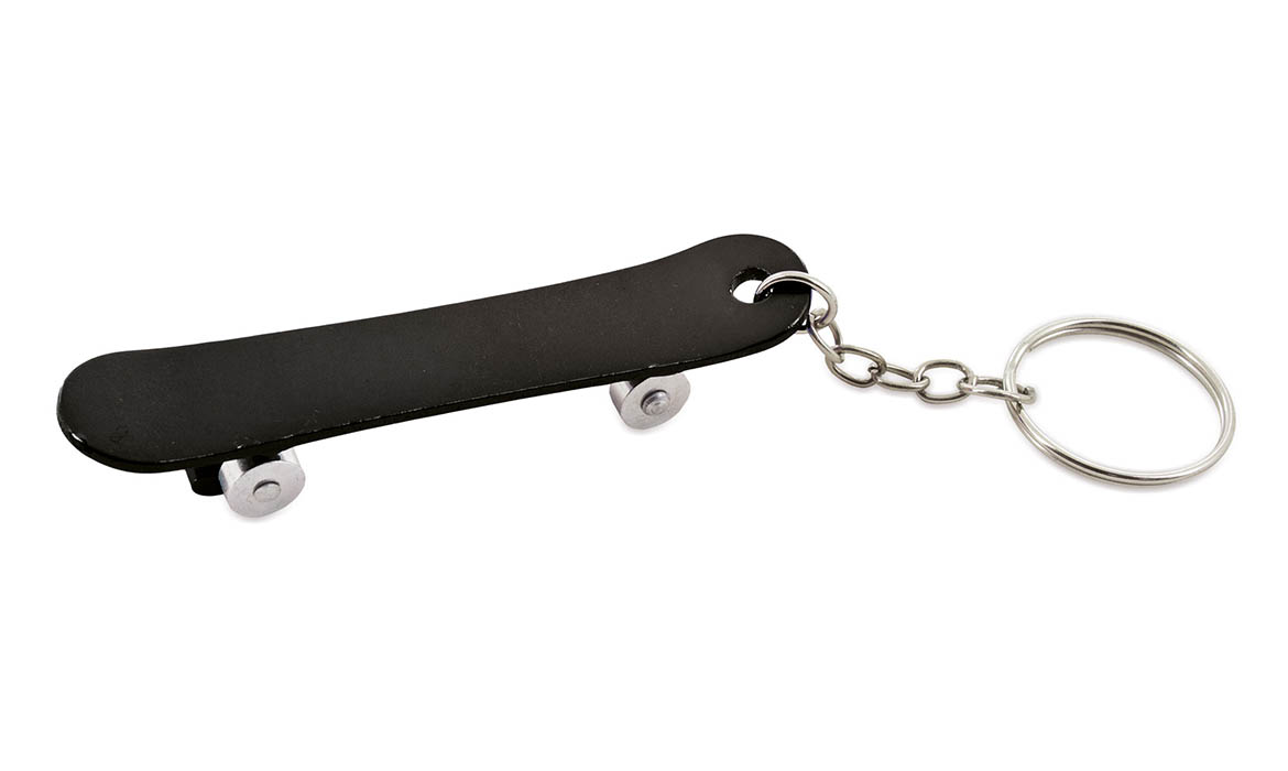 Porte-clés Publicitaire Aluminium Roller Skate Noir