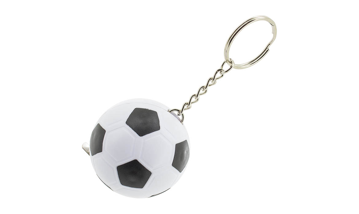 Porte-clés Publicitaire Plastique mètre Ruban Ballon de football soccer
