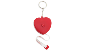 Porte-clés Publicitaire Plastique Mètre Ruban Coeur