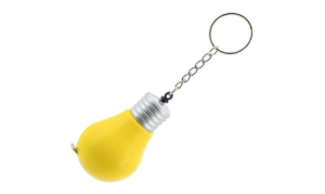 Porte-clés Publicitaire Plastique Mètre Ruban Ampoule Electrique