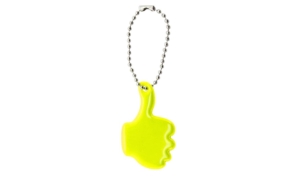 Porte clefs publicitaire Pouce refléchissant