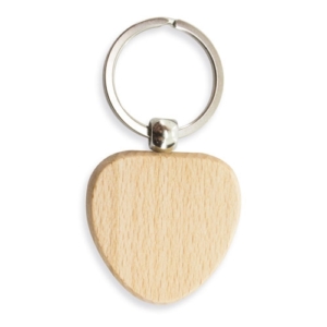 Porte-clef Bois Coeur