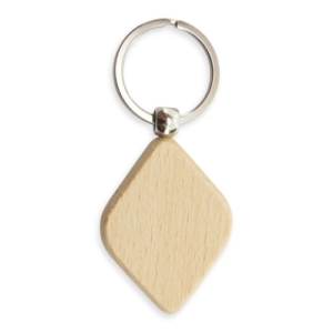 Porte-clefs en Bois Losange