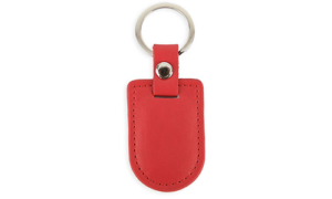 Porte-clés bouclier couleur simili cuir