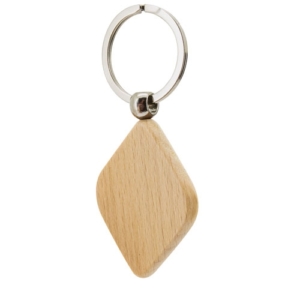 Porte-clés en Bois Losange